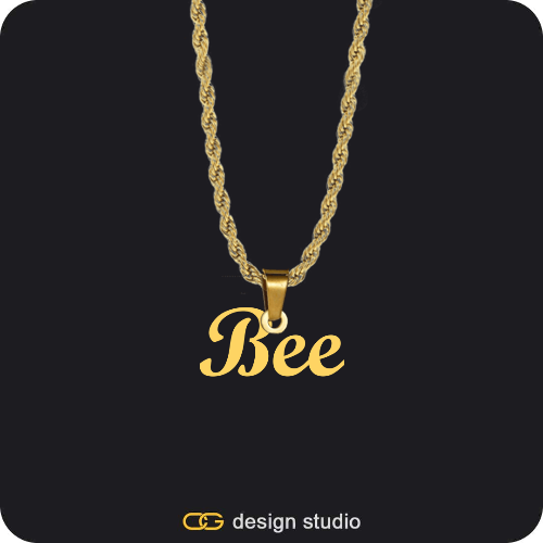 The Essential Name Necklace: Looped