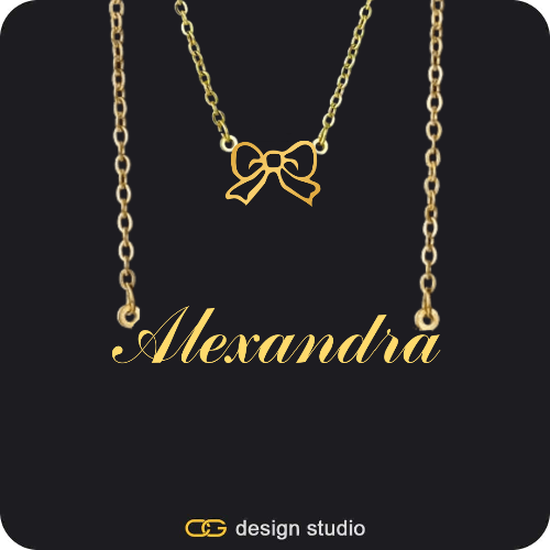 The Essential Name Necklace: Charm