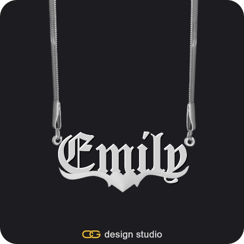 The Essential Name Necklace: Underline