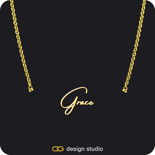 The Premier Script Name Necklace