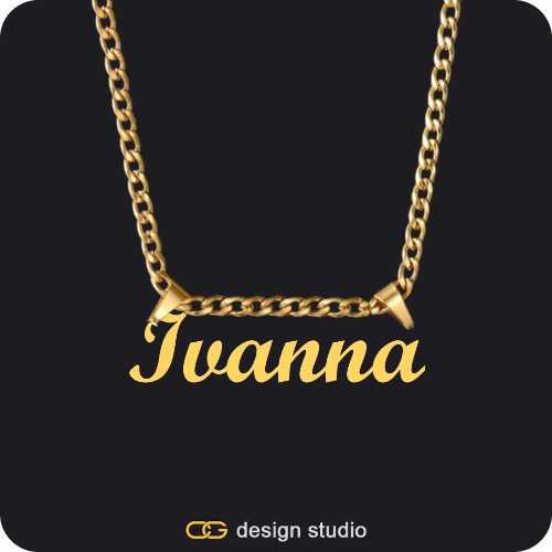 The Essential Name Necklace: Double Loop