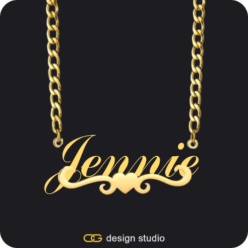 The Essential Name Necklace: Underline