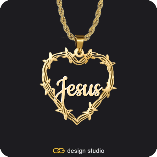 Bichota Heart Name Necklace