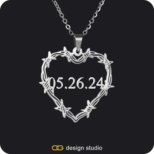 Bichota Heart Name Necklace