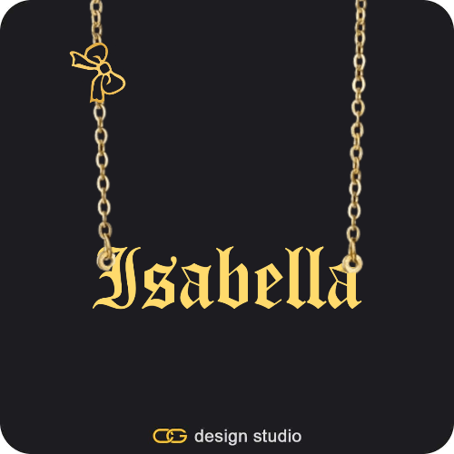 The Essential Name Necklace: Charm