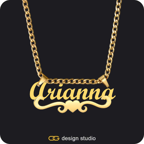 The Essential Name Necklace: Underline