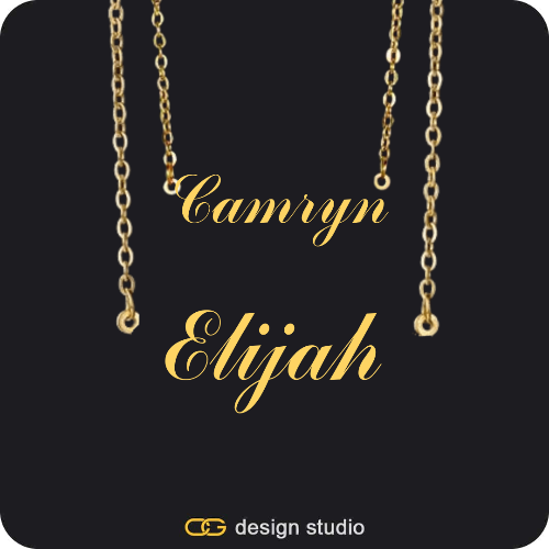The Essential Name Necklace: Double Layer