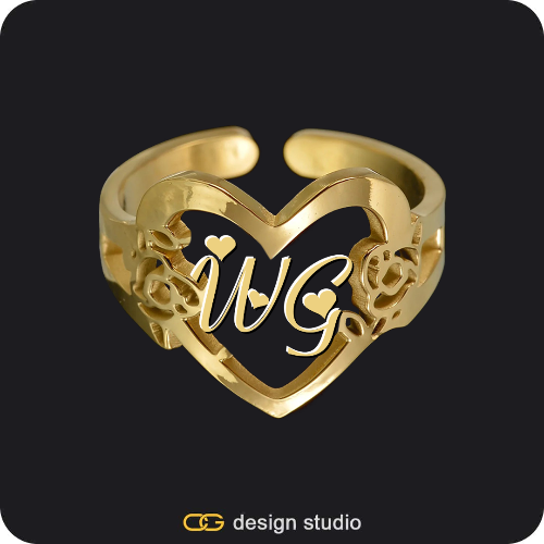 The Heartfelt Initial Ring