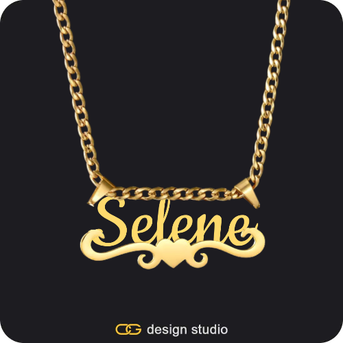 The Essential Name Necklace: Underline