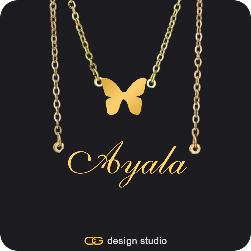 The Essential Name Necklace: Double Layer