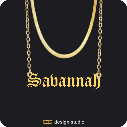 The Essential Name Necklace: Double Layer