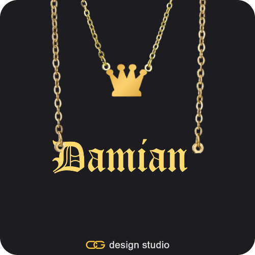 The Essential Name Necklace: Charm