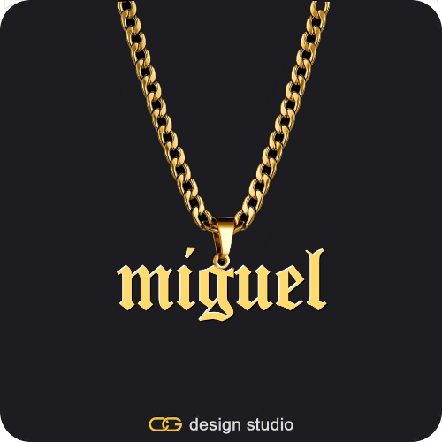 The Mens Essential Name Necklace