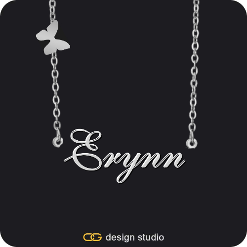 The Essential Name Necklace: Charm