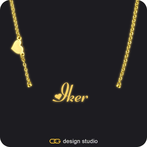 The Essential Name Necklace: Glitter