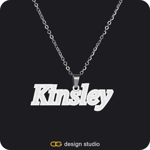 The Spotlight Double Plated Name Necklace