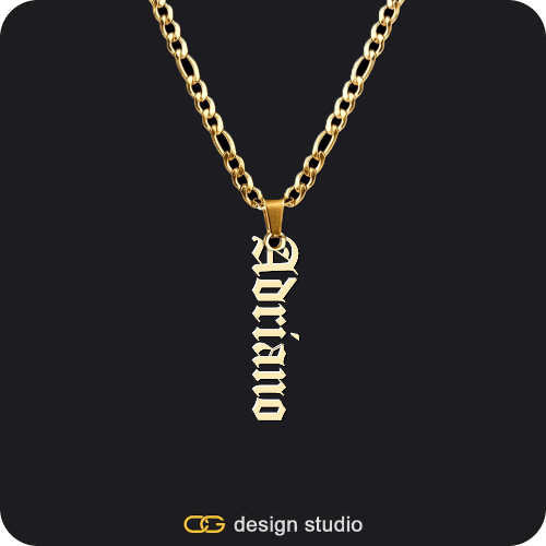 The Vertical Name Necklace