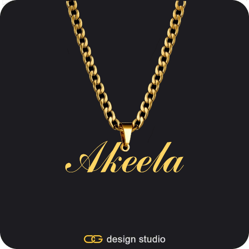 The Essential Name Necklace: Looped