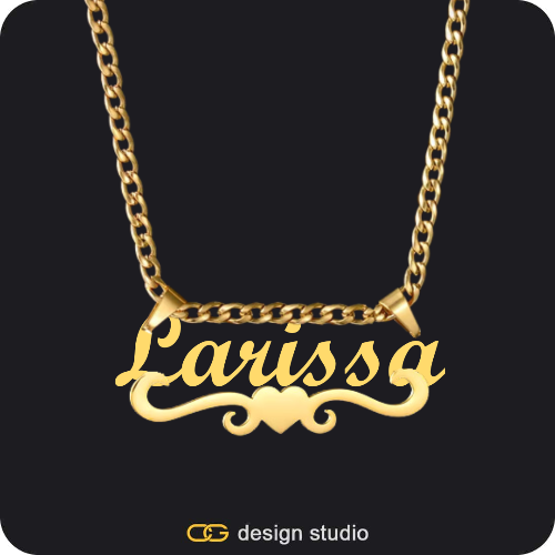 The Essential Name Necklace: Underline