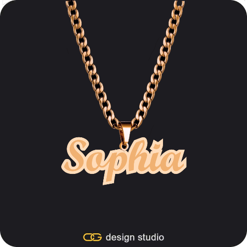 The Spotlight Double Plated Name Necklace