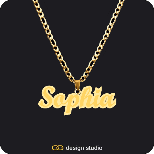 The Spotlight Double Plated Name Necklace