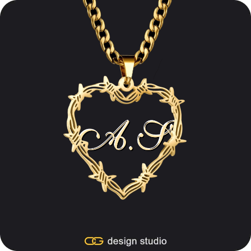 Bichota Heart Name Necklace