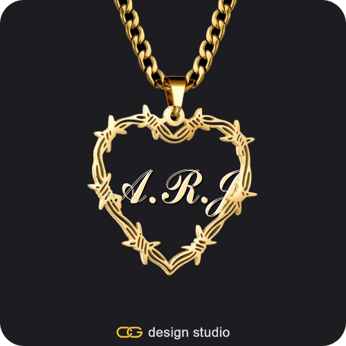 Bichota Heart Name Necklace