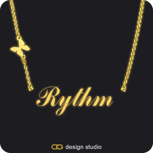 The Essential Name Necklace: Glitter