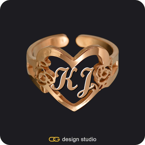 The Heartfelt Initial Ring