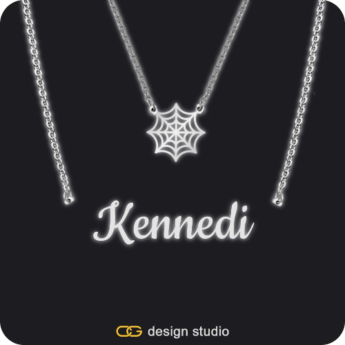 The Essential Name Necklace: Glitter
