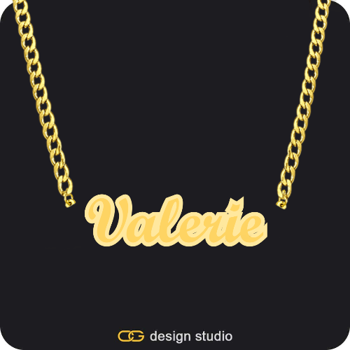 The Spotlight Double Plated Name Necklace