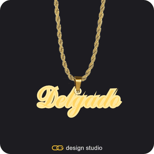 The Spotlight Double Plated Name Necklace