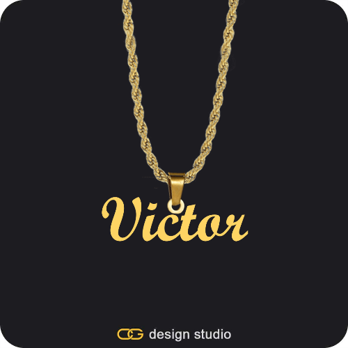 The Essential Name Necklace: Looped