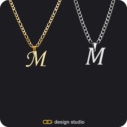 His & Hers Name Necklaces
