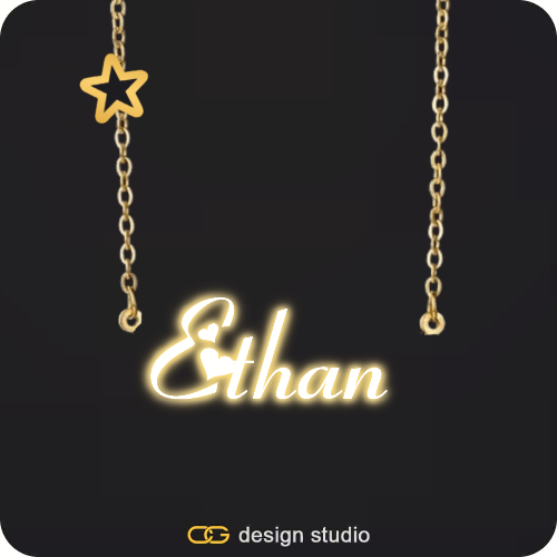 The Essential Name Necklace: Sparkling Charm