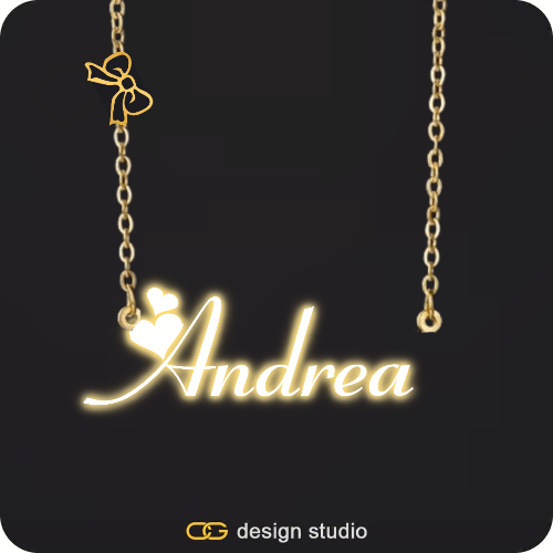 The Essential Name Necklace: Sparkling Charm