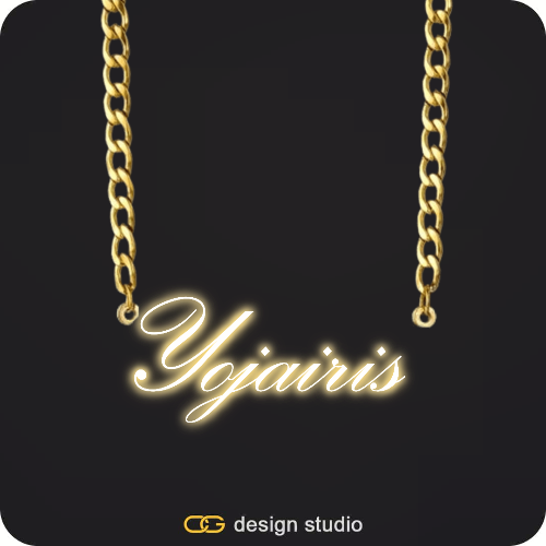The Essential Name Necklace: Sparkling