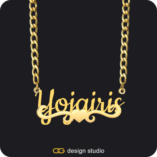 The Essential Name Necklace: Underline