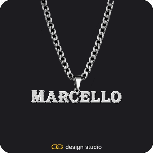 The Mens Essential Name Necklace