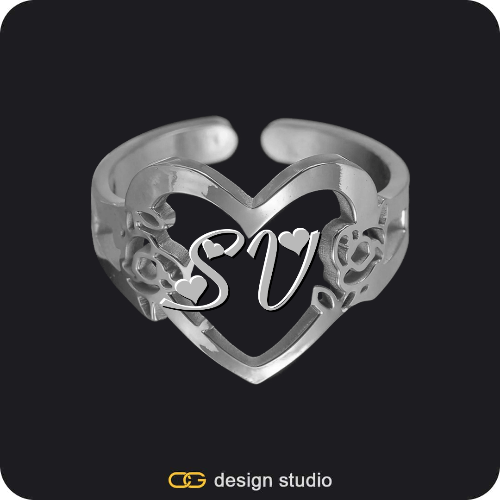 The Heartfelt Initial Ring