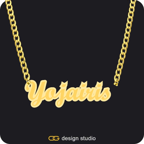 The Spotlight Double Plated Name Necklace
