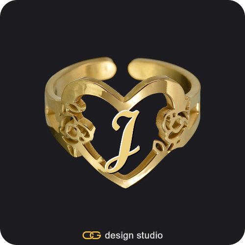 The Heartfelt Initial Ring