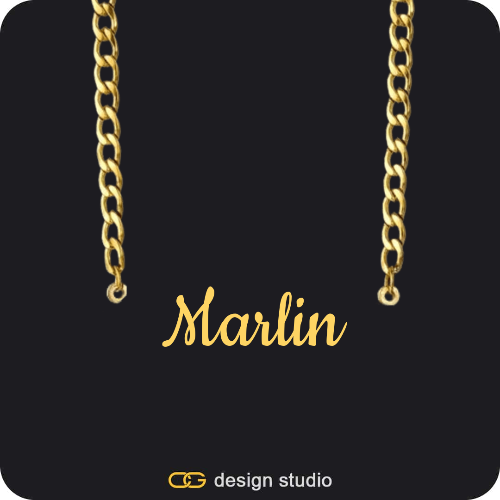 The Essential Name Necklace: Cuban chain