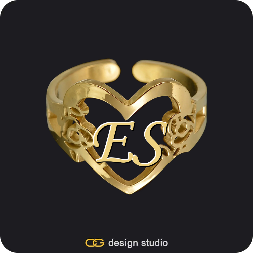 The Heartfelt Initial Ring