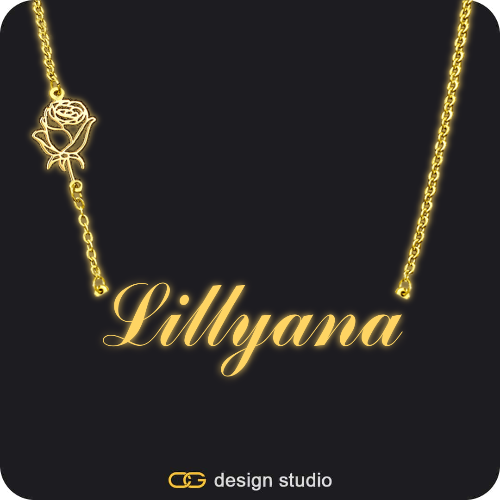 The Essential Name Necklace: Glitter