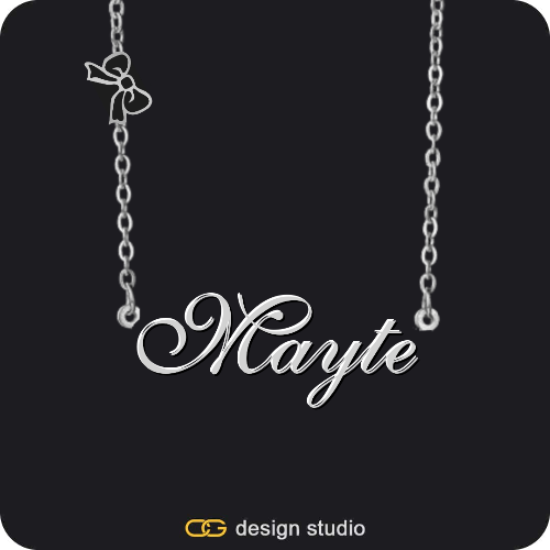The Essential Name Necklace: Charm
