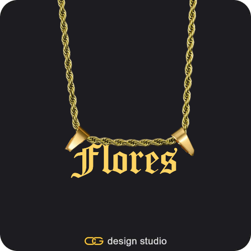 The Essential Name Necklace: Double Loop