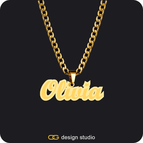 The Spotlight Double Plated Name Necklace