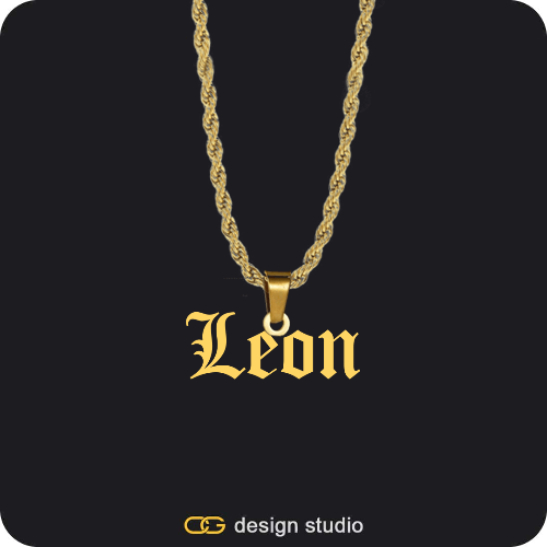 The Essential Name Necklace: Looped