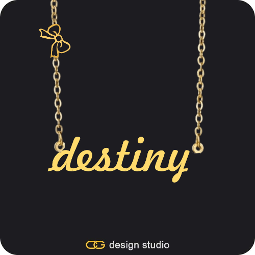 The Essential Name Necklace: Charm